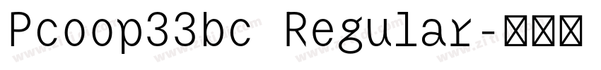 Pcoop33bc Regular字体转换